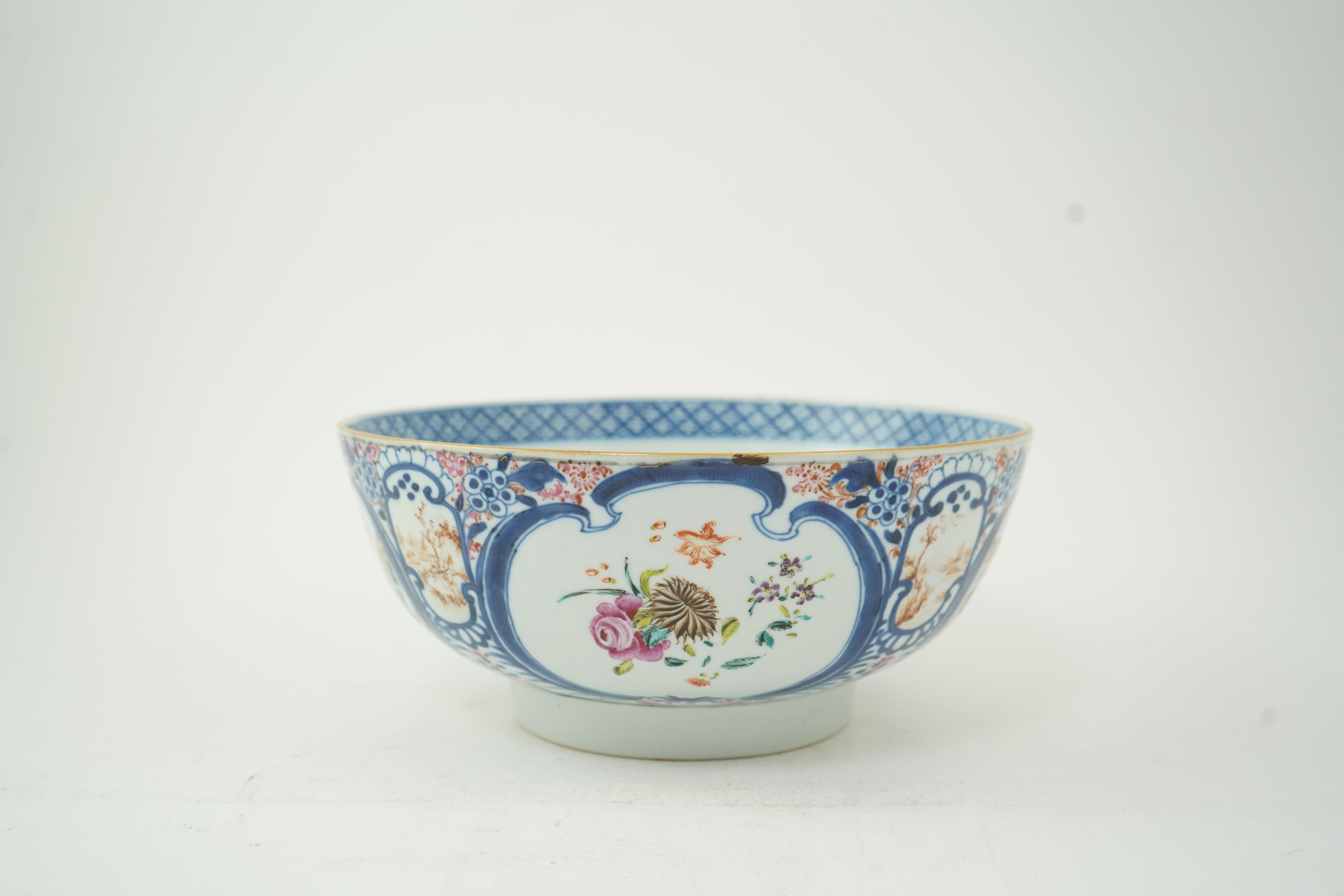 A Chinese famille rose ‘mandarin’ bowl, Qianlong period